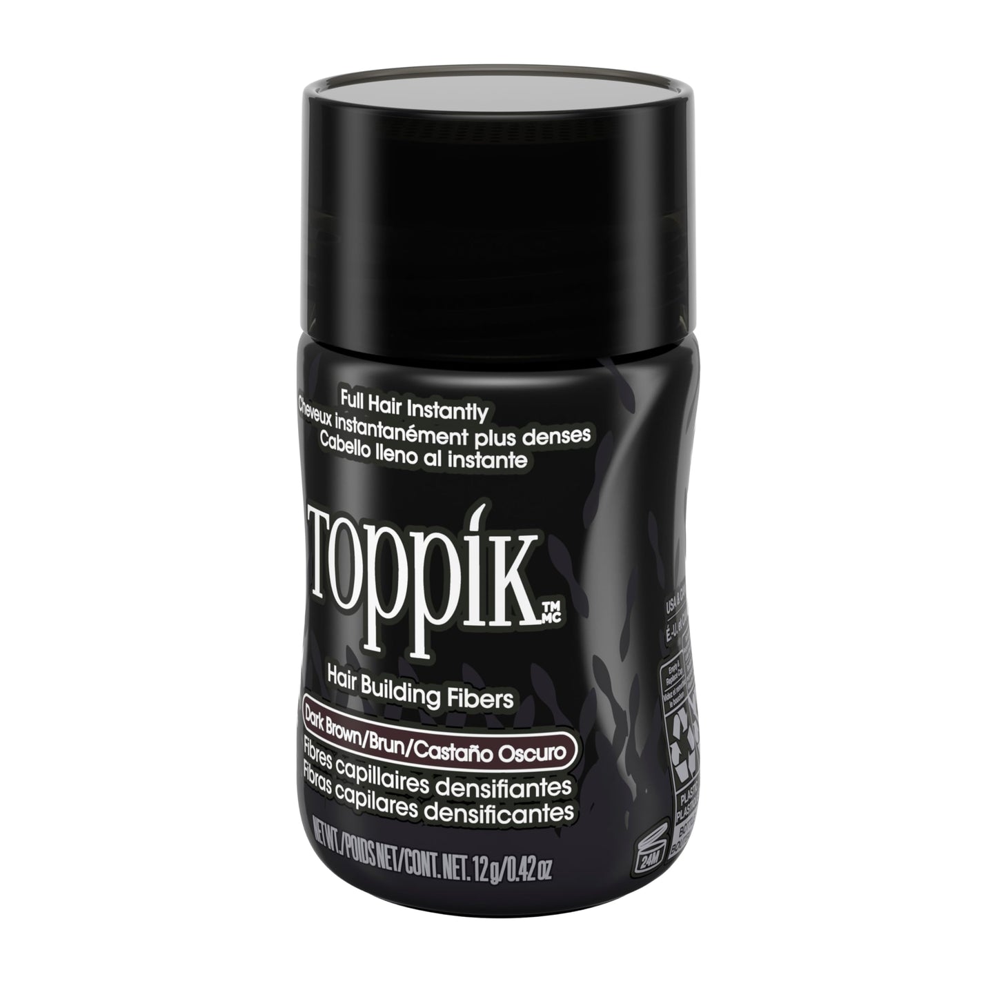 Toppik Hair Building Fibers, Fill In Fine or Thinning Hair Instantly Thicker, Fuller Looking Hair 9 Shades,4 size options