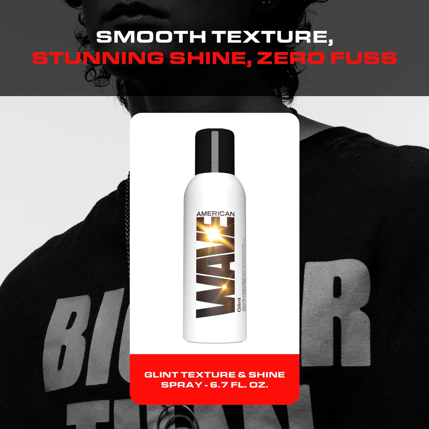 Arrojo Glint Texture & Shine Spray, 6.7oz – Sulfate & Paraben Free Lightweight Hair Spray – Frizz Control & Flexible Hold for Curly Hair with Vitamin E & Fruit Extracts