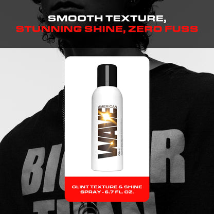 Arrojo Glint Texture & Shine Spray, 6.7oz – Sulfate & Paraben Free Lightweight Hair Spray – Frizz Control & Flexible Hold for Curly Hair with Vitamin E & Fruit Extracts