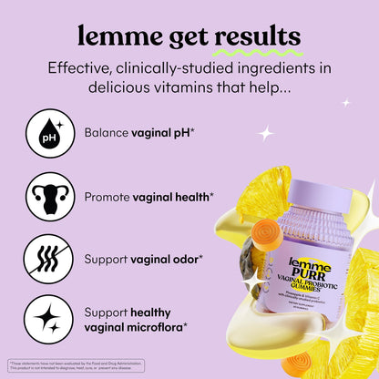 Lemme Purr & Play Bundle - Daily Intimacy Gummies and Vaginal Probiotic Gummies for Women (60ct Each)