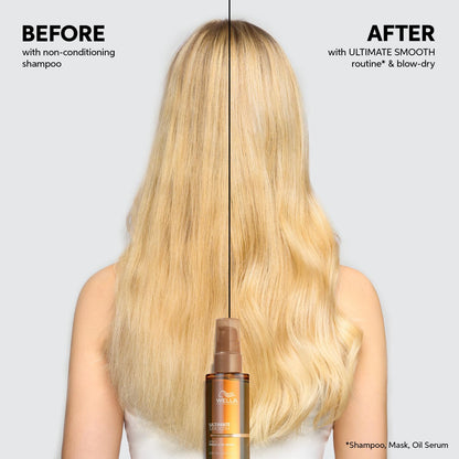 Wella Professionals ULTIMATE SMOOTH Conditioner | Treatment for Dry, Frizzy Hair | Nourishes, Smooths & Adds a Silky Shine | With Squalane & Omega 9 | Color Safe