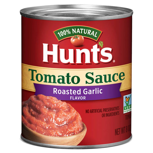 Hunt’s Tomato Sauce with Roasted Garlic, Perfect for Chili & Soups, 8 oz. Can
