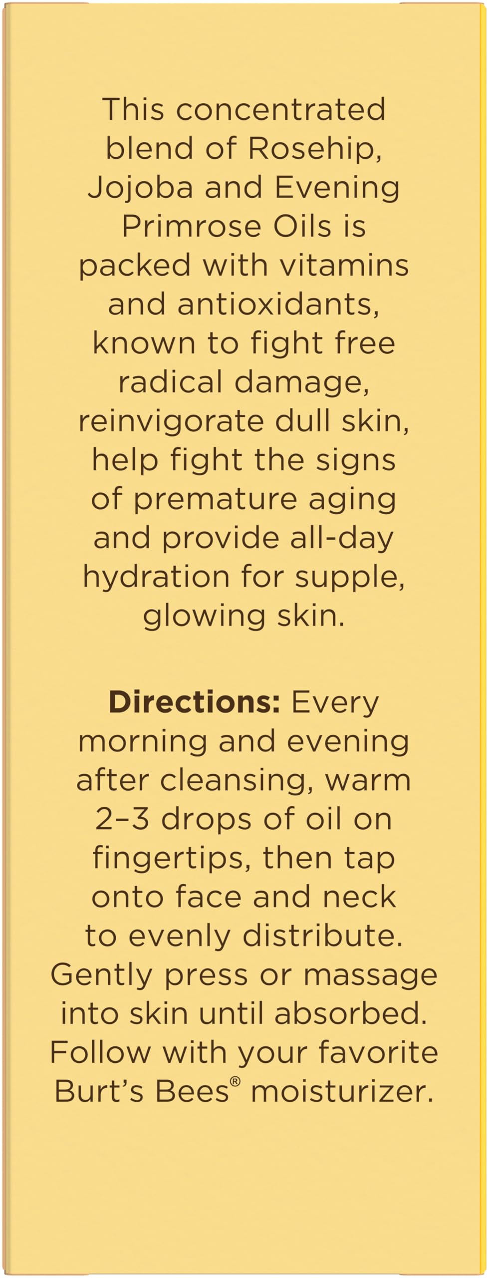 Burt's Bees Gua Sha Face Oil With Rosehip Seed Extract, Reduces Appearance of Fine Lines and Wrinkles, Use with Ice Roller & Facial Tools, Natural Origin Skin Care, 0.51 fl. oz.