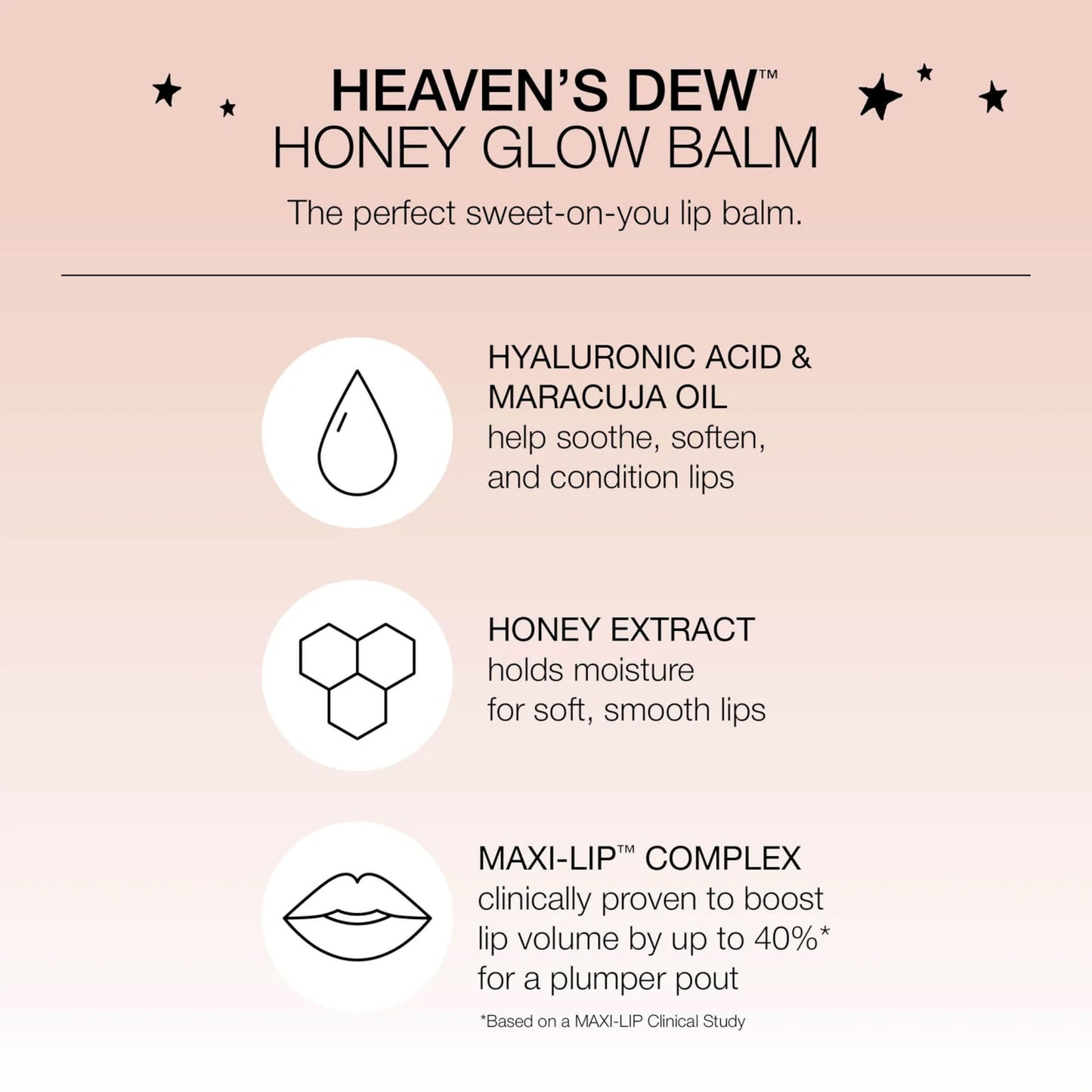 Stila Heaven’s Dew Honey Glow Balm | Hydrating Tinted Lip Balm with Honey Extract, Maracuja Oil & Hyaluronic Acid | Smoothing & Nourishing Lip Care for Fuller Looking Lips
