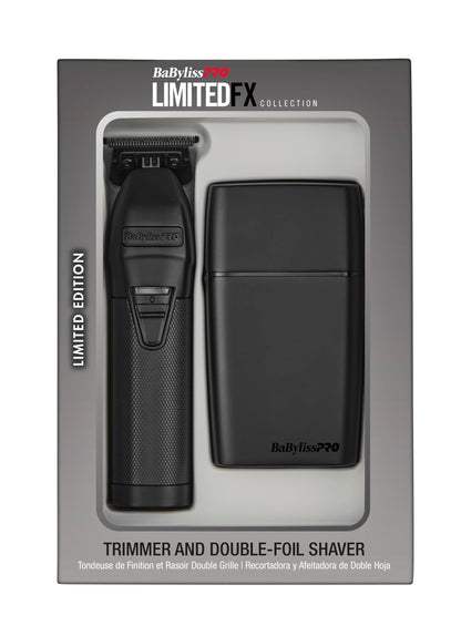 LIMITEDFX Cord/Cordless Hair Trimmer and Double Foil Hair Shaver Prepack, High-Performance Lithium-Ion Batteries for Long-Lasting Cutting