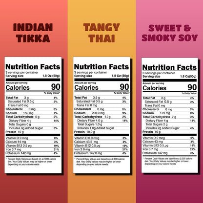 Ready to Cook Tempeh-All Thins Tempeh (Pack of 3)- 28g Clean Protein| High Fiber | More Protein & Fiber than Tofu & Cottage Cheese| Gut-Friendly | Gluten Free | Dairy Free | Vegan | Non GMO