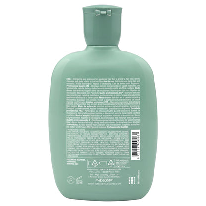 Alfaparf Milano Semi Di Lino Scalp Renew Low Shampoo for Thinning Hair - Sulfate Free Shampoo - Strengthens, Re-densifies and Stimulates Hair Fiber - Professional Salon Quality