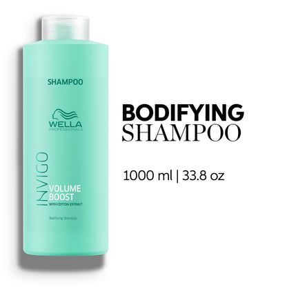 Wella Professionals Invigo Volume Boost Shampoo For Added With Bodyfying Spring Blend