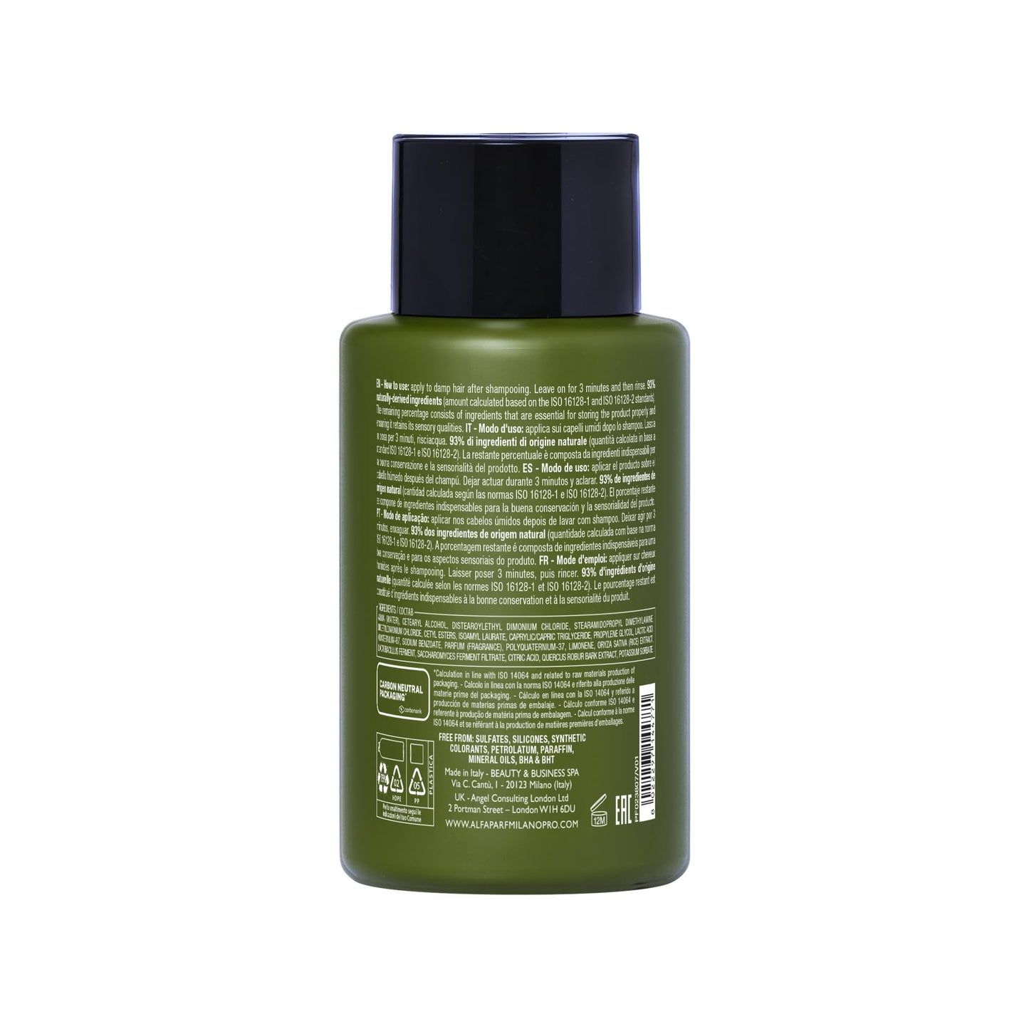 ALFAPARF MILANO Benvoleo Hydration Rich Conditioner for Dry Hair - Clean, Vegan, Sustainable Hair Care - Hydrates, Moisturizes, Nourishes - Paraffin Free - Natural Ingredients - 9.3 FL. Oz.