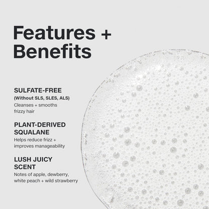 Paul Mitchell Super Smooth Shampoo, Controls Frizz, Adds Softness, For Frizzy Hair