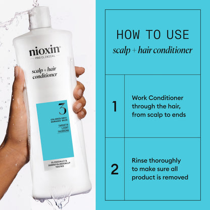 Nioxin Shampoo & Conditioner Liter Duo Sets | Prepacks with Pumps Included | Systems 1-4 | For Natural, Colored, & Damaged Hair with Light to Progressed Thinning | Strengthen & Boost Hair Density