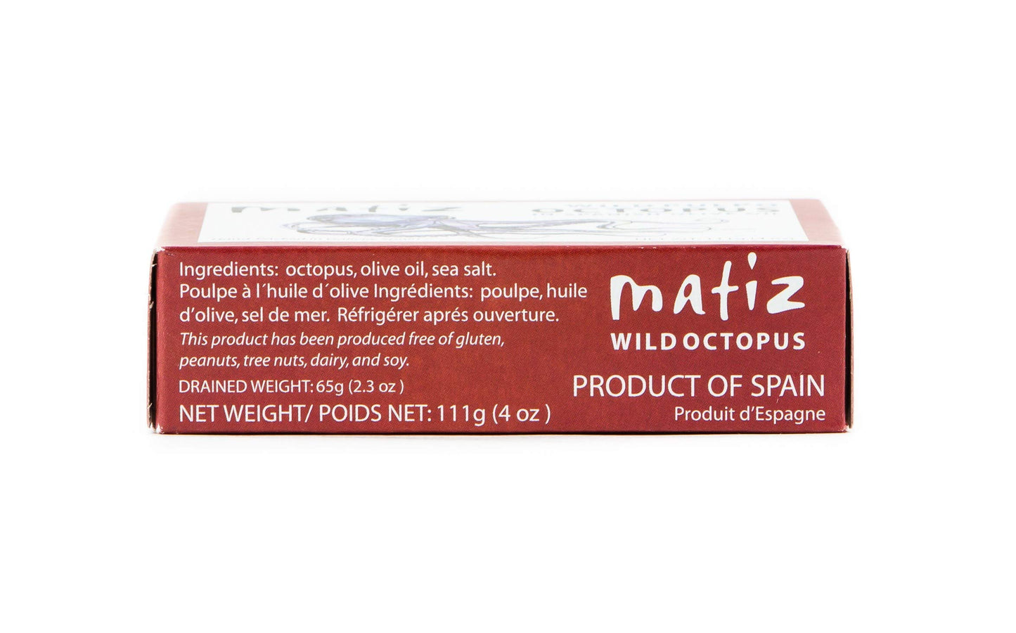 Matiz Pulpo Wild-Caught Pulpo Spanish Octopus in Olive Oil 4.0 Oz