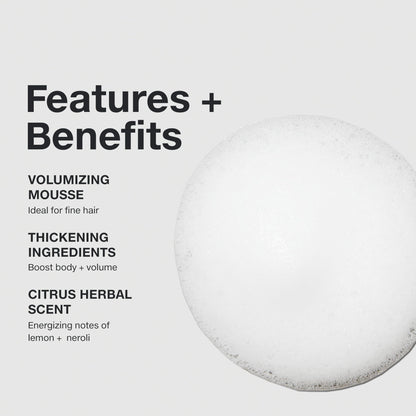 Paul Mitchell Extra-Body Sculpting Foam, Adds Fullness, Touchable Finish, For Fine Hair