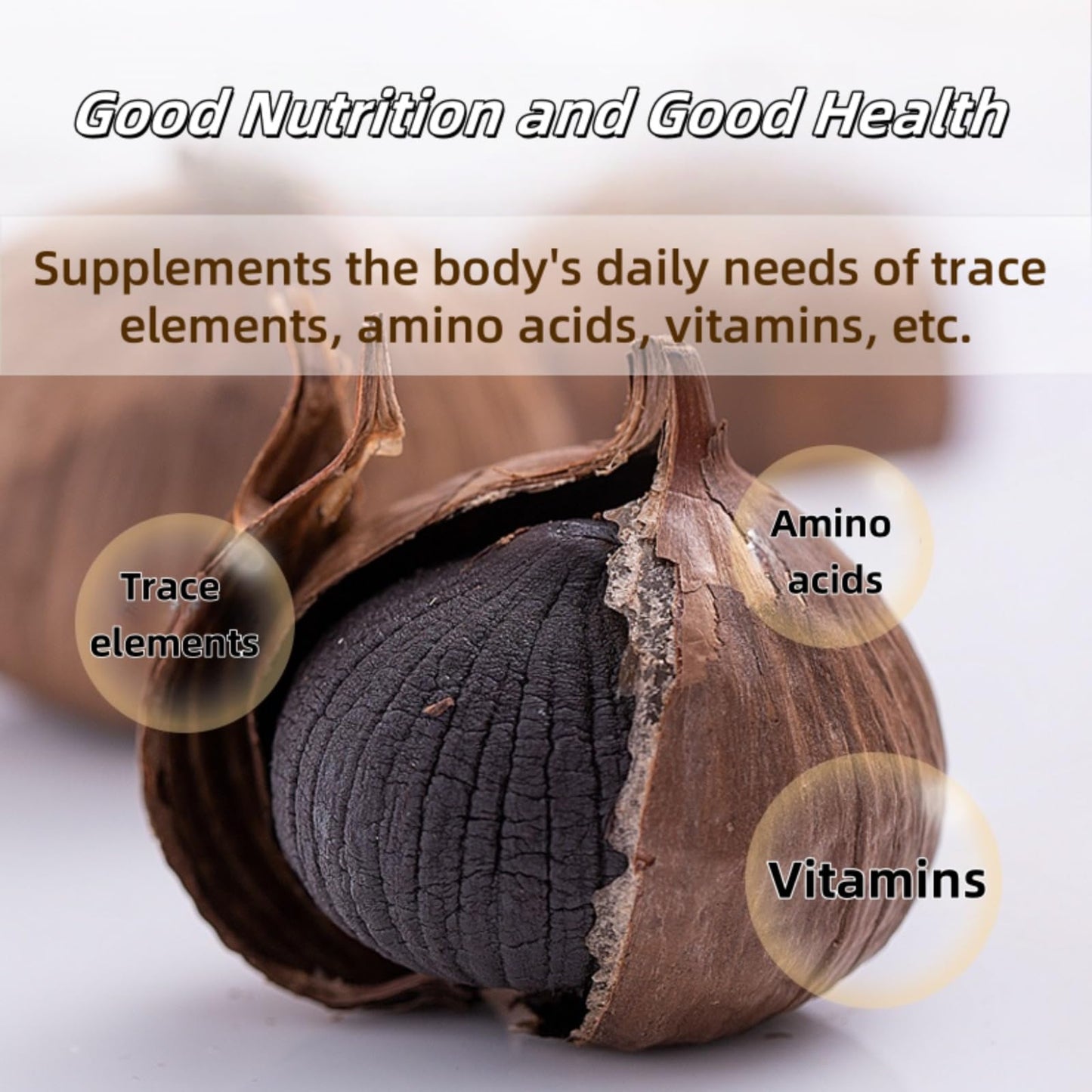 Organic Aged Black Garlic (90-Day Fermentation) - Canadian-Handpicked Multi-Clove, Ready-to-Eat Superfood, 8oz Resealable Pouch | Non-GMO