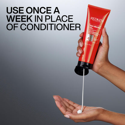 Redken Frizz Dismiss Mask, Intense Smoothing Treatment For Unruly Hair - Ultra Hydrating Smoothing Hair Mask, Hydrates, Smooths and Tames Frizz