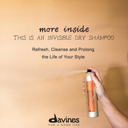 Davines This Is An Invisible Dry Shampoo, Residue-Free Cleansing And Volumizing Formula, Absorbs Oil With A Soft And Natural Finish, Vanilla And Grapefruit Scented