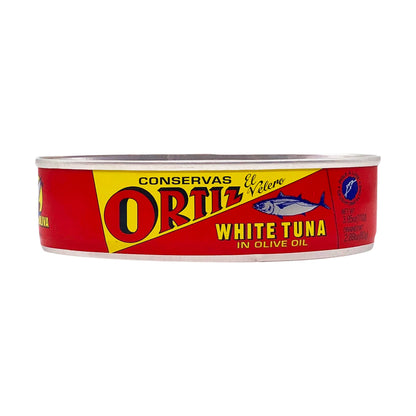 Ortiz White Tuna in Olive Oil, Fresh Tender Slices, Spanish Wild Caught Tuna, High in Protein and Omega 3 Fats, Excellent in Salad, Pasta or Sandwiches - No Need to Add Mayo, 3.95oz Can