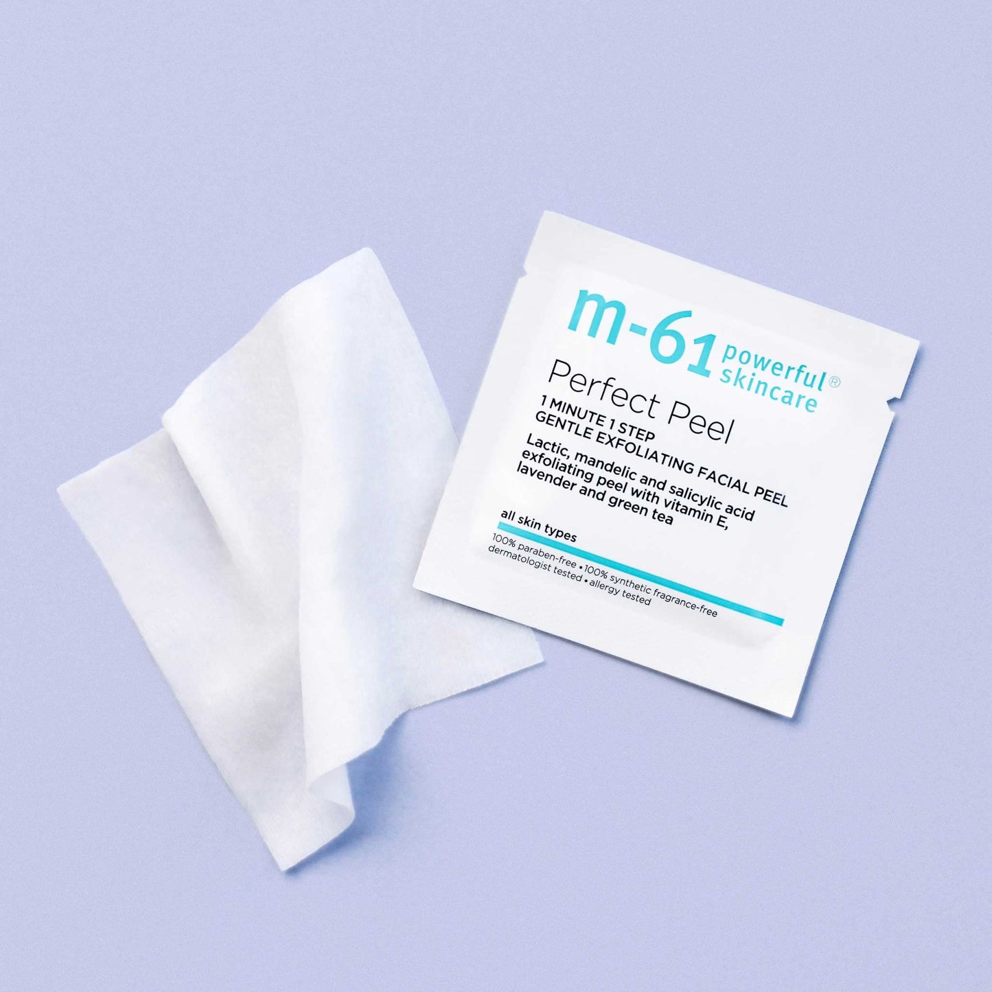 m-61 Perfect Peel | Gentle Exfoliating Facial Peel With Lactic, Mandelic, Salicylic Acid. For Sensitive Skin Or Lighter Daily Exfoliation. 1 Minute, 1 Step