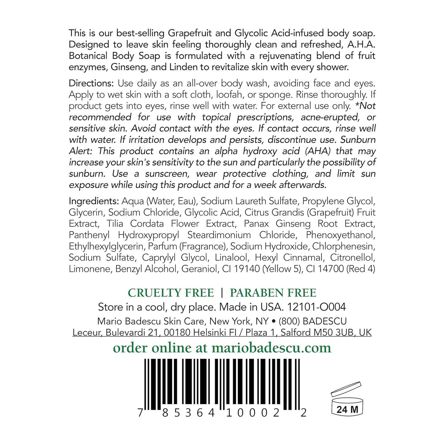 Mario Badescu Body Breakout Kit for Chest, Back and Shoulders, Includes A.H.A. Botanical Soap and Special Cleansing Lotion "O" Body Toner, Ideal for Combination or Oily Skin, 2 ct.