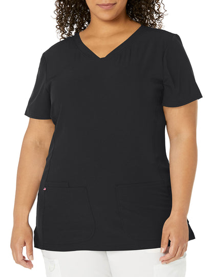 HeartSoul Women's Pitter-Pat V-Neck Scrubs Top