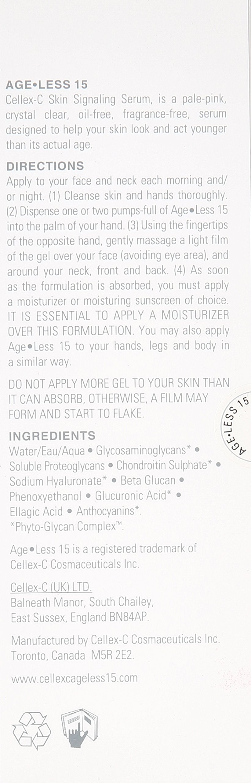 Cellex-C Ageless 15 Skin Signaling Serum, 4 Fl Oz
