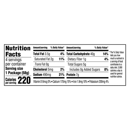 Kraft Mac and Cheese, 4 Cups, for Easy Dinner or Dinner Sides, Original Flavor, No Artificial Flavors, Preservatives or Dyes, 2.05 oz