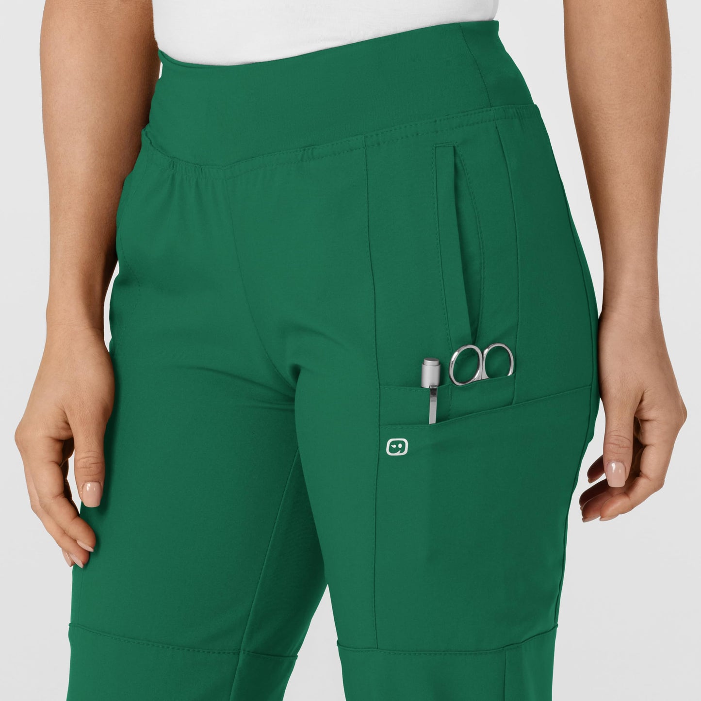 Women's Comfort Waist Cargo Jogger Scrub Pant, Hunter Green, 2XSPET