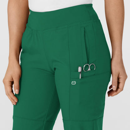 Women's Comfort Waist Cargo Jogger Scrub Pant, Hunter Green, 2XSPET