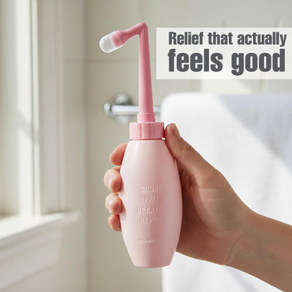 Peri Bottle for Postpartum Care, 12 oz Upside Down Perineal Cleansing and Recovery Kit, Portable Travel Bidet for New Moms