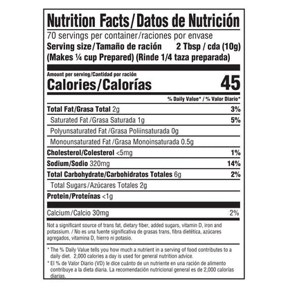 LeGout Cheddar Cheese Instant Sauce Mix Made with Real Cheddar Cheese, Colors from Natural Sources, No added MSG, 0g Trans Fat, 25.4 oz, Pack of 8