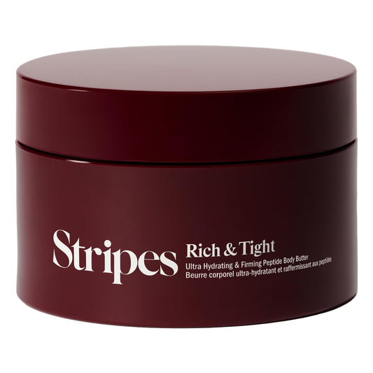 STRIPES Beauty (by Naomi Watts) - Rich & Tight Ultra Hydrating & Firming Peptide Body Butter with Ectoine and Squalane, Improves Skin Firmness, Texture and Tone, 16.48 oz