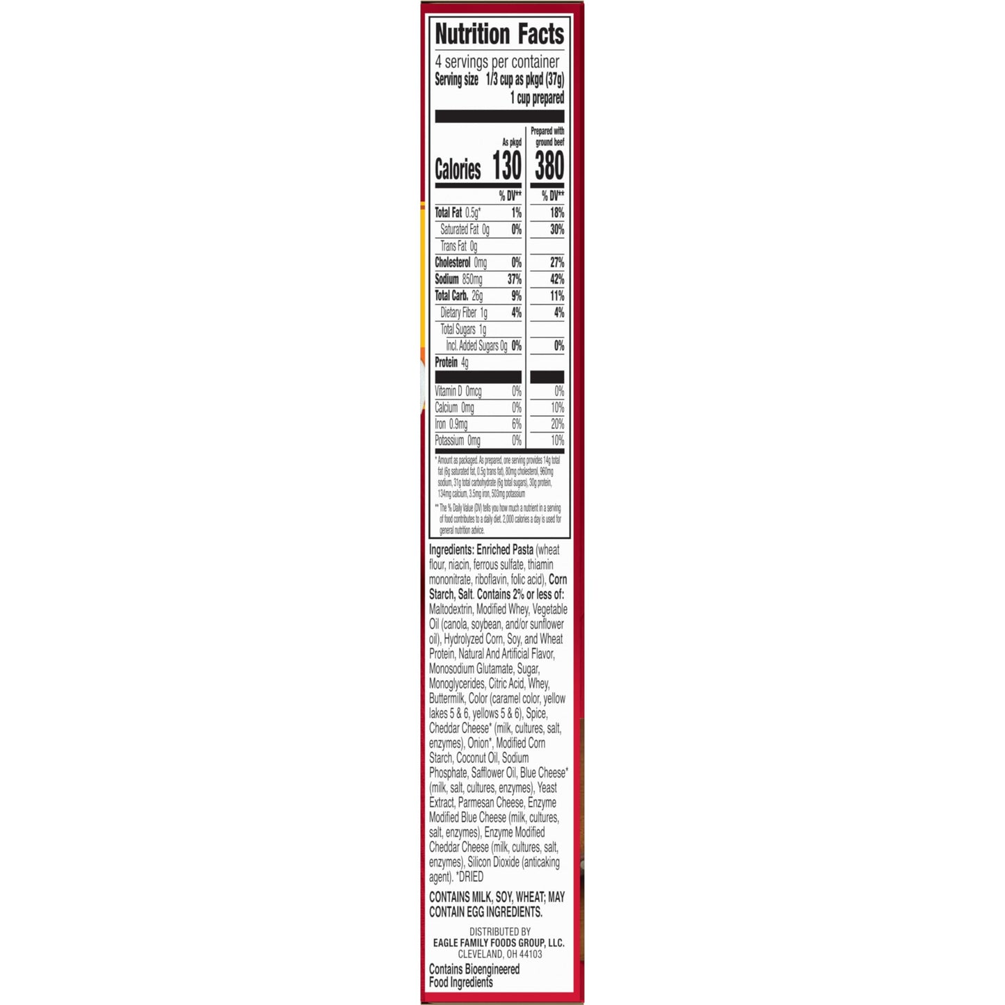 Hamburger Helper Cheesy Beef Pasta Meal (5.2 oz - 12 Pack) No Artificial Flavors, Ready in 3 Easy Steps, Quick Meals Perfect for Midweek Dinners, Busy Evenings & Families On-the-Go