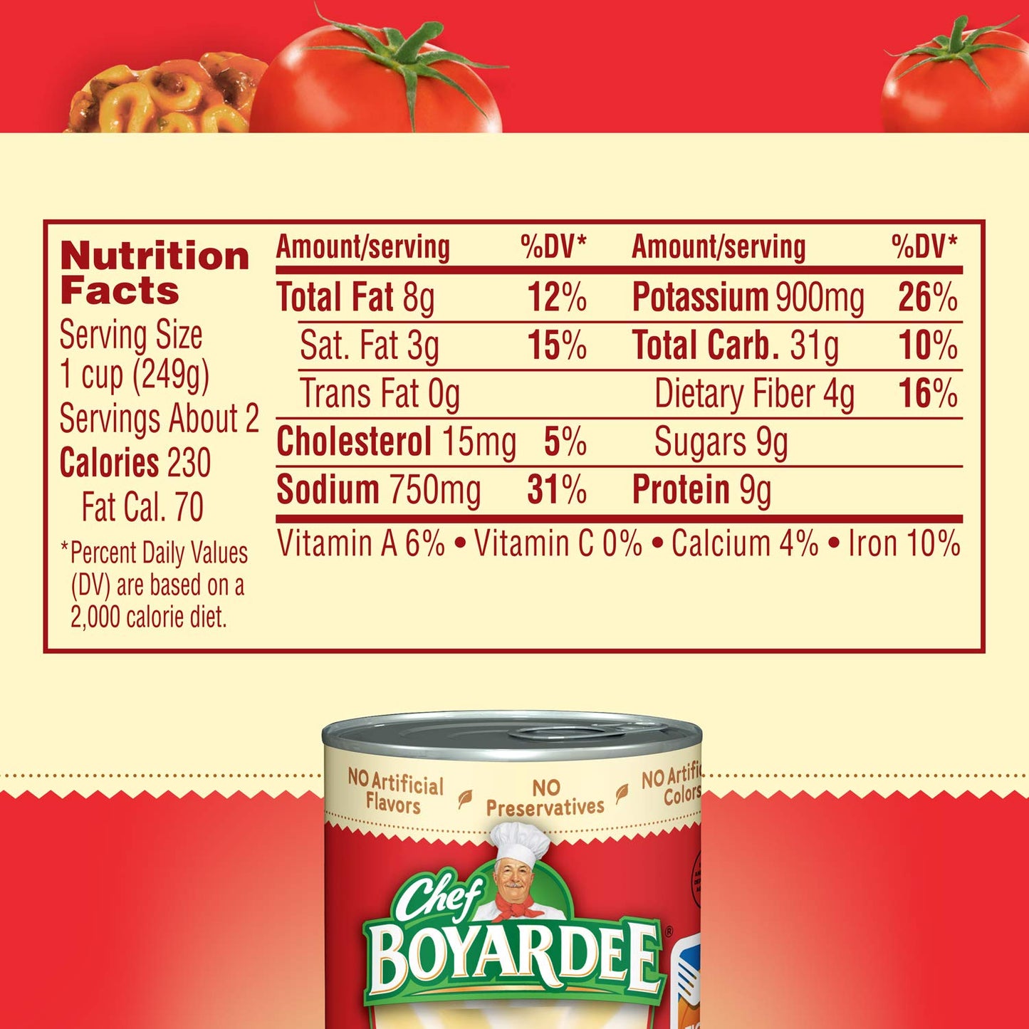 Chef Boyardee Lasagna, 15 oz, 12 Pack