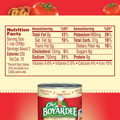 Chef Boyardee Lasagna, 15 oz, 12 Pack