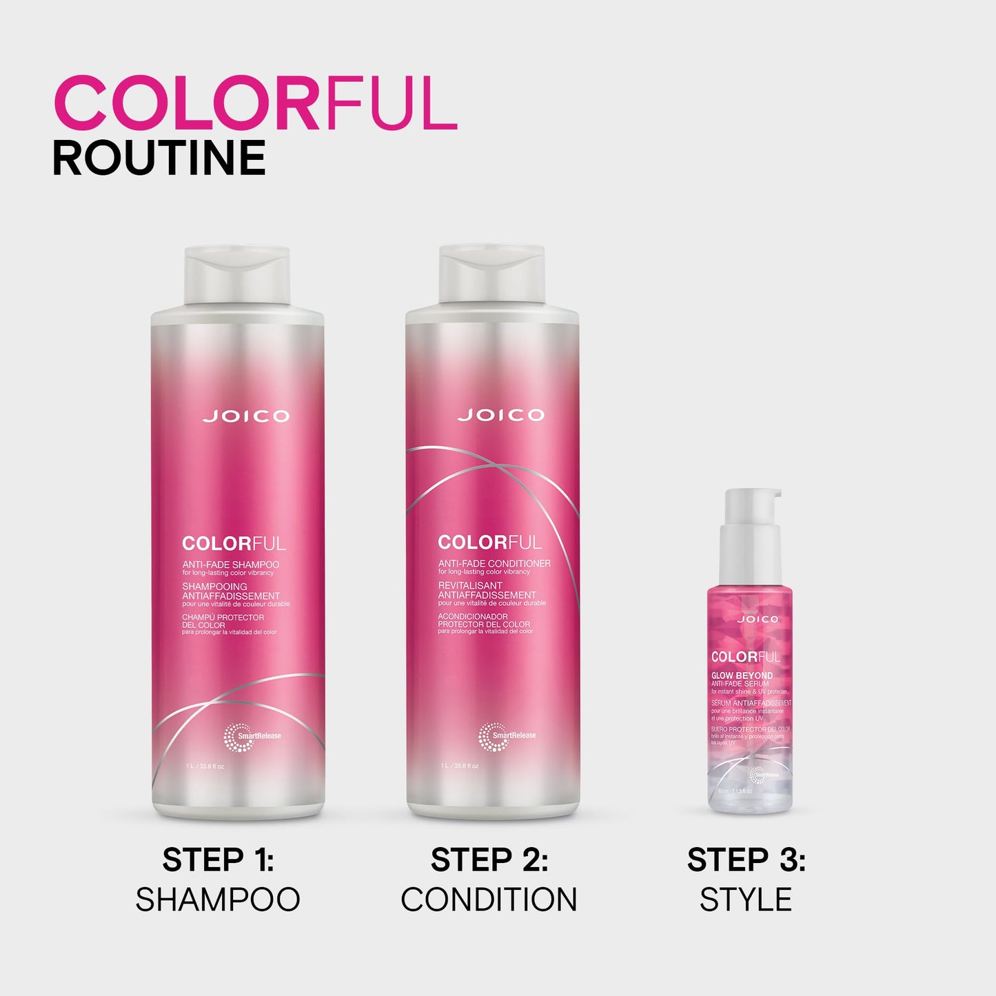 Colorful Anti-Fade Conditioner | For Color-Treated Hair | Preserve Hair Color & Vibrancy | Boost Shine & Reduce Breakage | Sulfate Free | With Camellia Oil & Pomegranate Extract