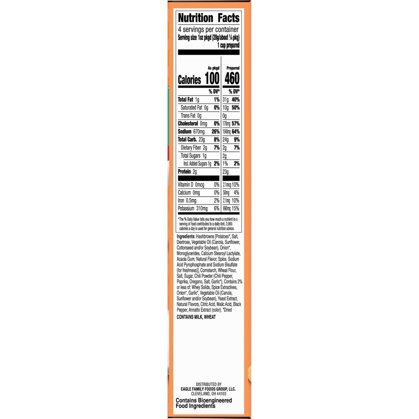 Hamburger Helper BREAKFAST Southwest Style Hashbrowns, 4 oz