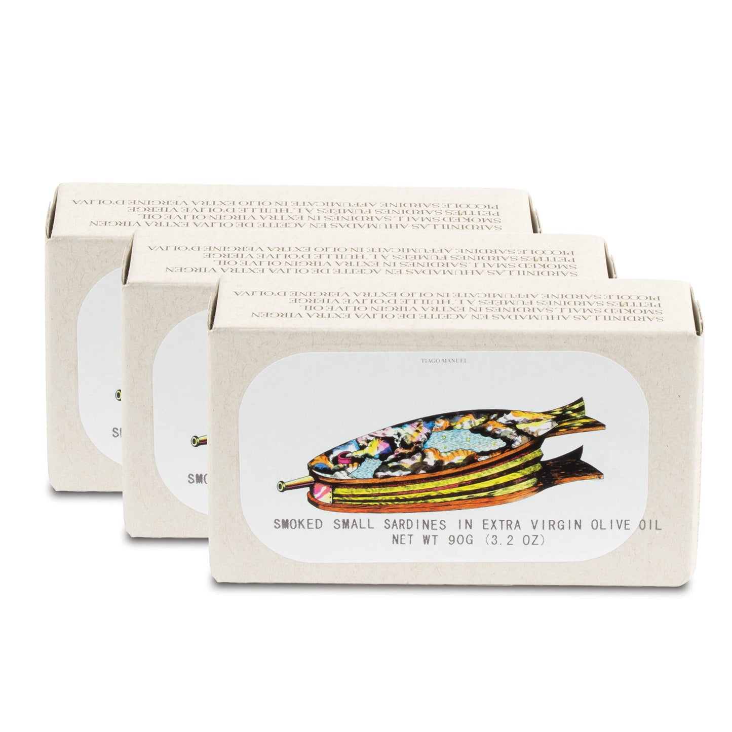 Smoked Small Sardines in Extra Virgin Olive Oil by Jose Gourmet, Wild Caught Portuguese Sardines, Canned Fish in Olive Oil, Omega 3, Fair Trade, 125g Can, Pack of 3