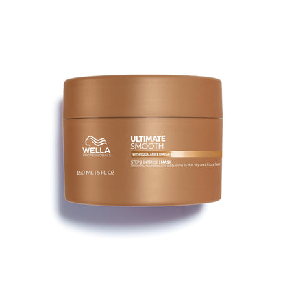 Wella Professionals ULTIMATE SMOOTH Intense Mask with Deep Nourishment | Treatment for Dry, Frizzy Hair | Smooths & Adds a Silky Shine | With Squalane & Omega 9 | Color Safe