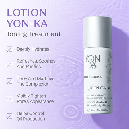 Yon-Ka Vitamin C Travel Set | Gentle Face Milk Cleanser, Lotion Toner & Vitamin C Serum | Essential Kit to Cleanse, Hydrate, Tone & Revitalize Skin | For Dry or Sensitive Skin | 3-Piece Travel Size