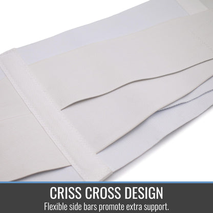 DMI Universal Elastic Back Support Brace with Crisscross Design for Extra Support, Elastic Construction Provides Consistent Compression, FSA & HSA Eligible, Adjustable from 24″ - 46″
