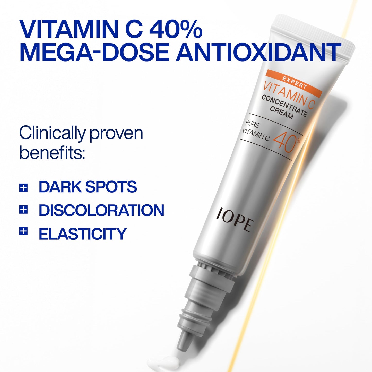 IOPE Expert Vitamin C 40% Concentrate Cream – High Potency Waterless Face Cream - Visibly Improvefs Dark Spots, Evens Tone, and Smooths Fine Lines - 0.67 fl. oz.