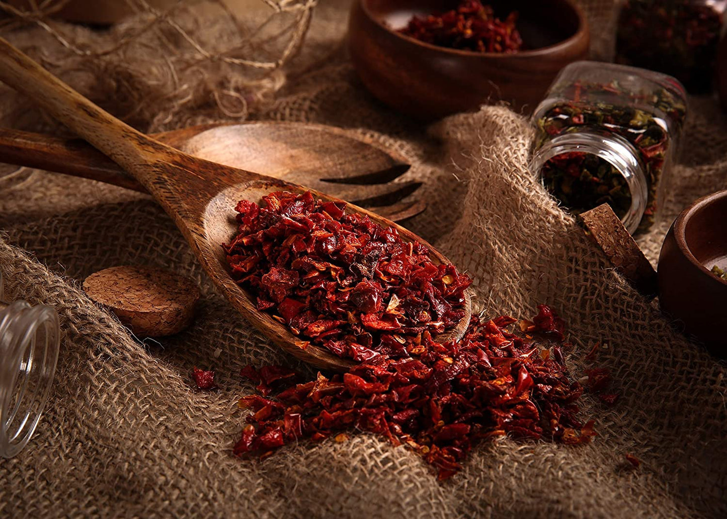 Gourmanity Dried Red Bell Peppers, Flavorful Diced Peppers, Fresh and Appetizing, Perfect for Ramen Bae Ramen Toppings Soups Stir-Frys and Stews, All Natural, Resealable 4oz Bag.