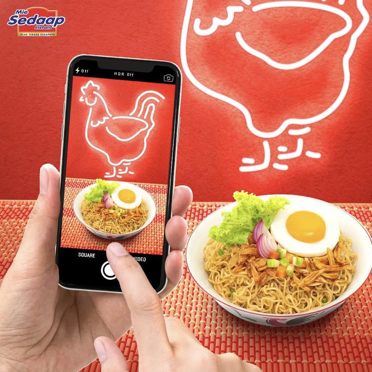 Mi Sedaap - Ayam Bakar Limau - Instant Fried Noodle Grilled Chicken Lime Flavor 3.1 Oz (Pack of 5)
