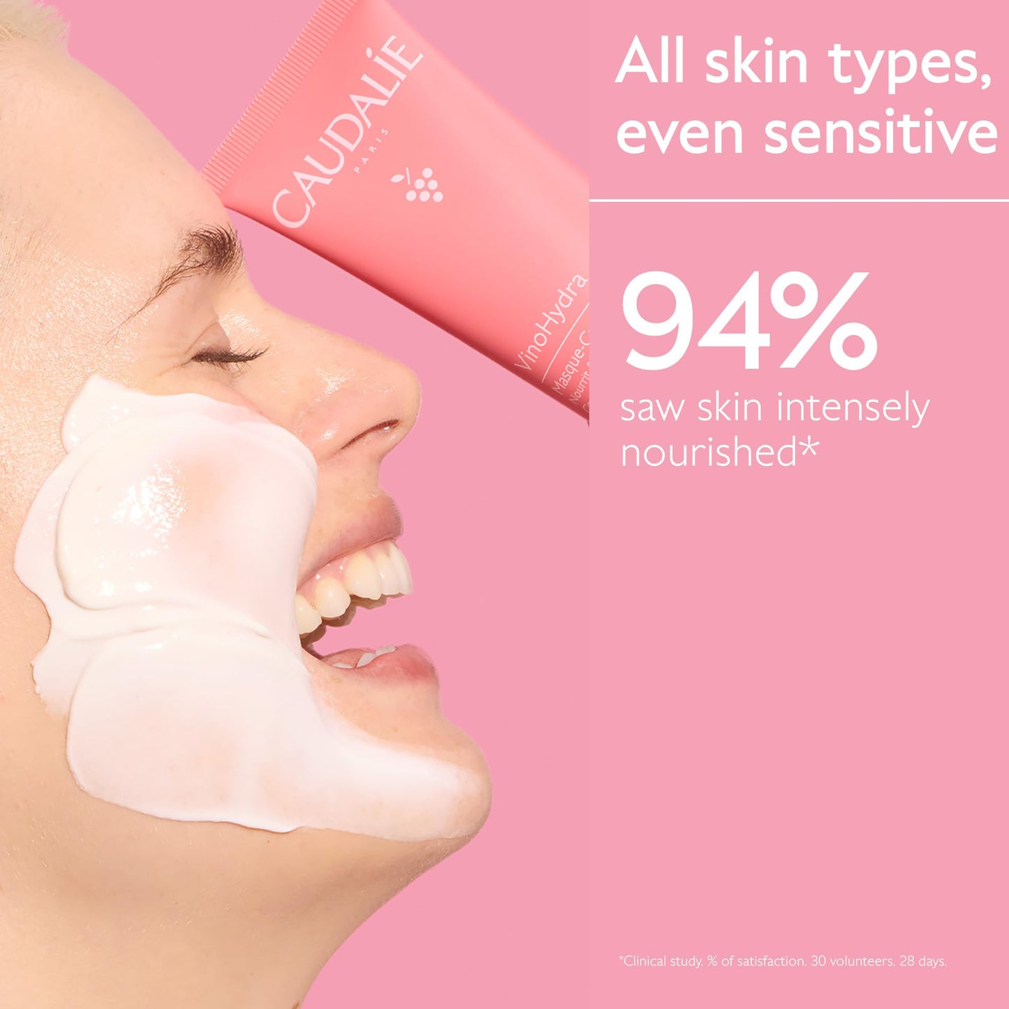 Caudalie VinoHydra Moisturizing Mask, 10-Minute Hydration Booster with Centella Asiatica - 75 mL