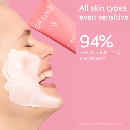 Caudalie VinoHydra Moisturizing Mask, 10-Minute Hydration Booster with Centella Asiatica - 75 mL