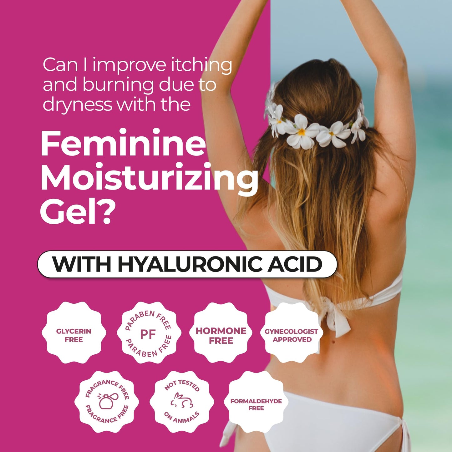 ZENZSUAL Feminine Foam Cleanser + Intimate Gel with Hyaluronic Acid Combo – Vaginal Moisturizer & pH Balanced Cleanser Duo – Hydration for Dryness, External Intimate Care, Fragrance-Free, 1 oz Each