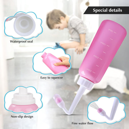 Peri Bottle for Postpartum Care, Travel Large Capacity 12oz/350ml, Portable Handheld Bidet for Perineal Recovery and Cleansing, New Mom After Birth Recovery Essentials