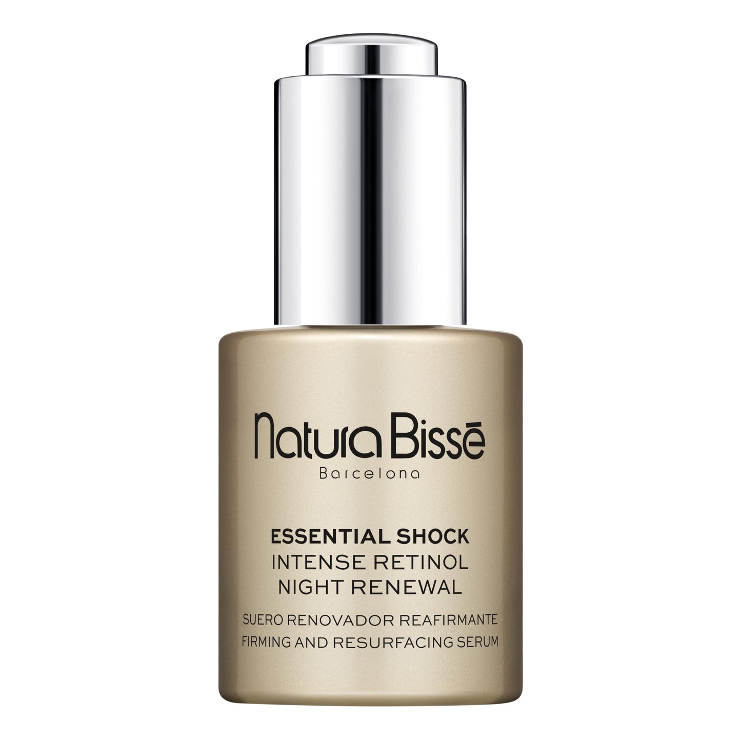 Natura Bissé Essential Shock Intense Retinol Night Renewal Serum, Firming & Resurfacing Serum, Hydrates, Firms & Rejuvenates, For All Skin Types, 1 Oz