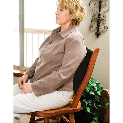 Roscoe Back Support For Office Chair, Contoured Lumbar Pillow and Chair Cushion, Back Pillow For Lower Back Pain and Lower Back Support