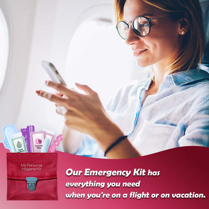 Portable Period Kit: Essential Period Pouch for Teen Girls in School, Travel, and Daily Use - Ideal for Parents, Schools, Churches, Businesses, and Homeless Outreach - Pink (Menstrual Kit, 3)